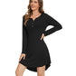 WiWi Women Bamboo Nightgowns Long Sleeve