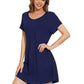 WiWi Women's Bamboo Short Sleeve Nightgown