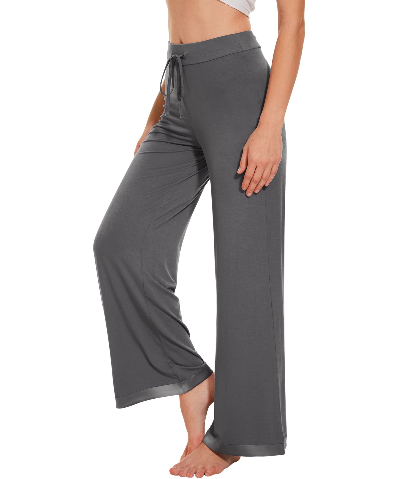 WiWi Women's Bamboo Wide Leg Palazzo Pajama Pants