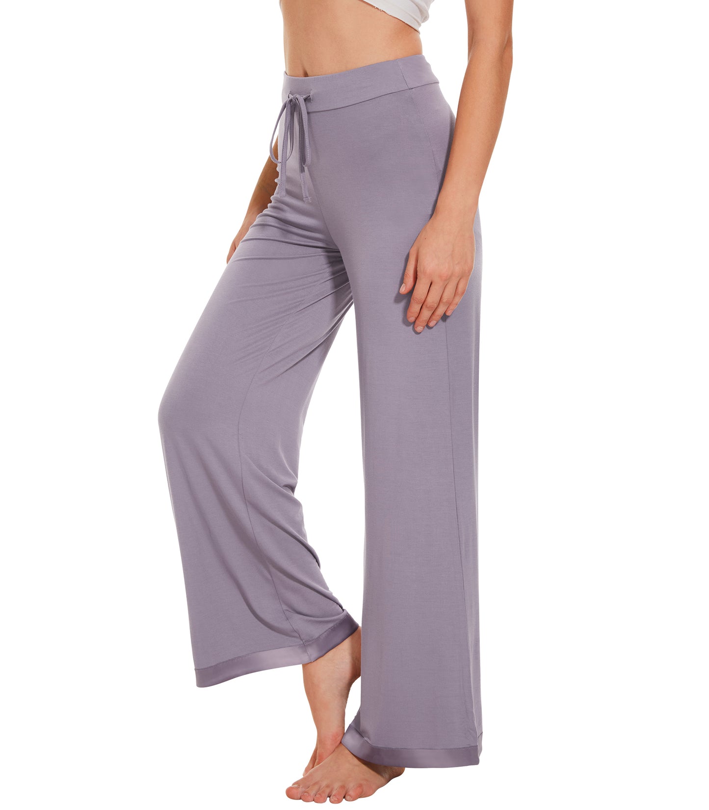 WiWi Women's Bamboo Wide Leg Palazzo Pajama Pants