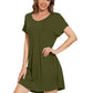 WiWi Women's Bamboo Short Sleeve Nightgown