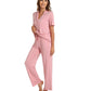 WiWi Womens Pajamas Set Soft Button Down Sleepwear