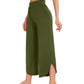 WiWi Women's Bamboo Viscose Wide Leg Capri Pajama Bottoms