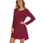 WiWi Women Bamboo Nightgowns Long Sleeve
