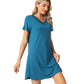 WiWi Bamboo Short Sleeve Nightgowns for Women