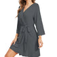 WiWi Women's Bamboo Viscose Kimono Robe