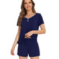 WiWi Bamboo Button Down Pajama Set for Women