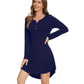 WiWi Women Bamboo Nightgowns Long Sleeve