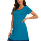 WiWi Bamboo Women's Short Sleeve Nightgown