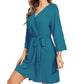 WiWi Women's Bamboo Viscose Kimono Robe