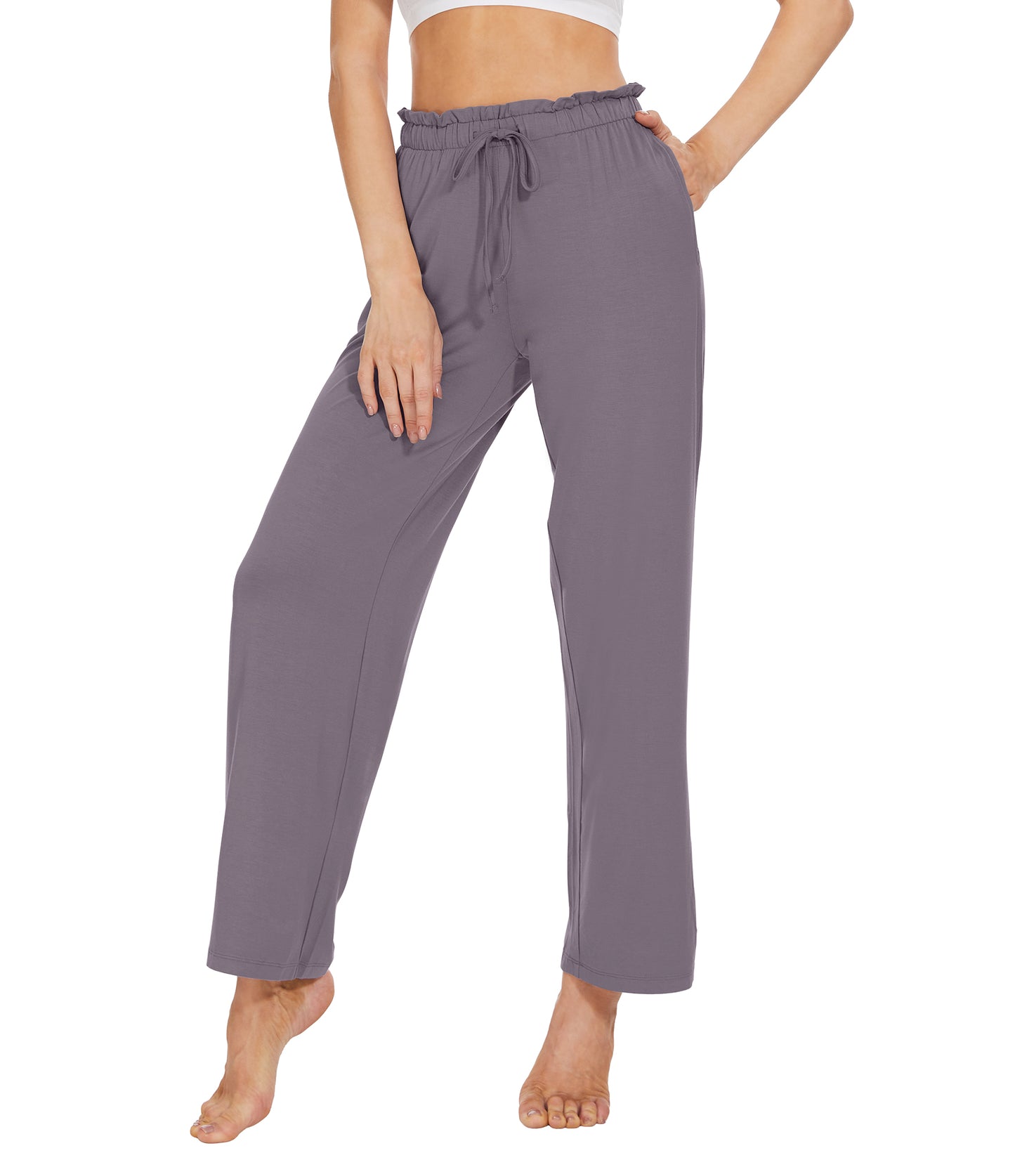 WiWi Women's Bamboo Viscose Wide Leg Pajama Pants