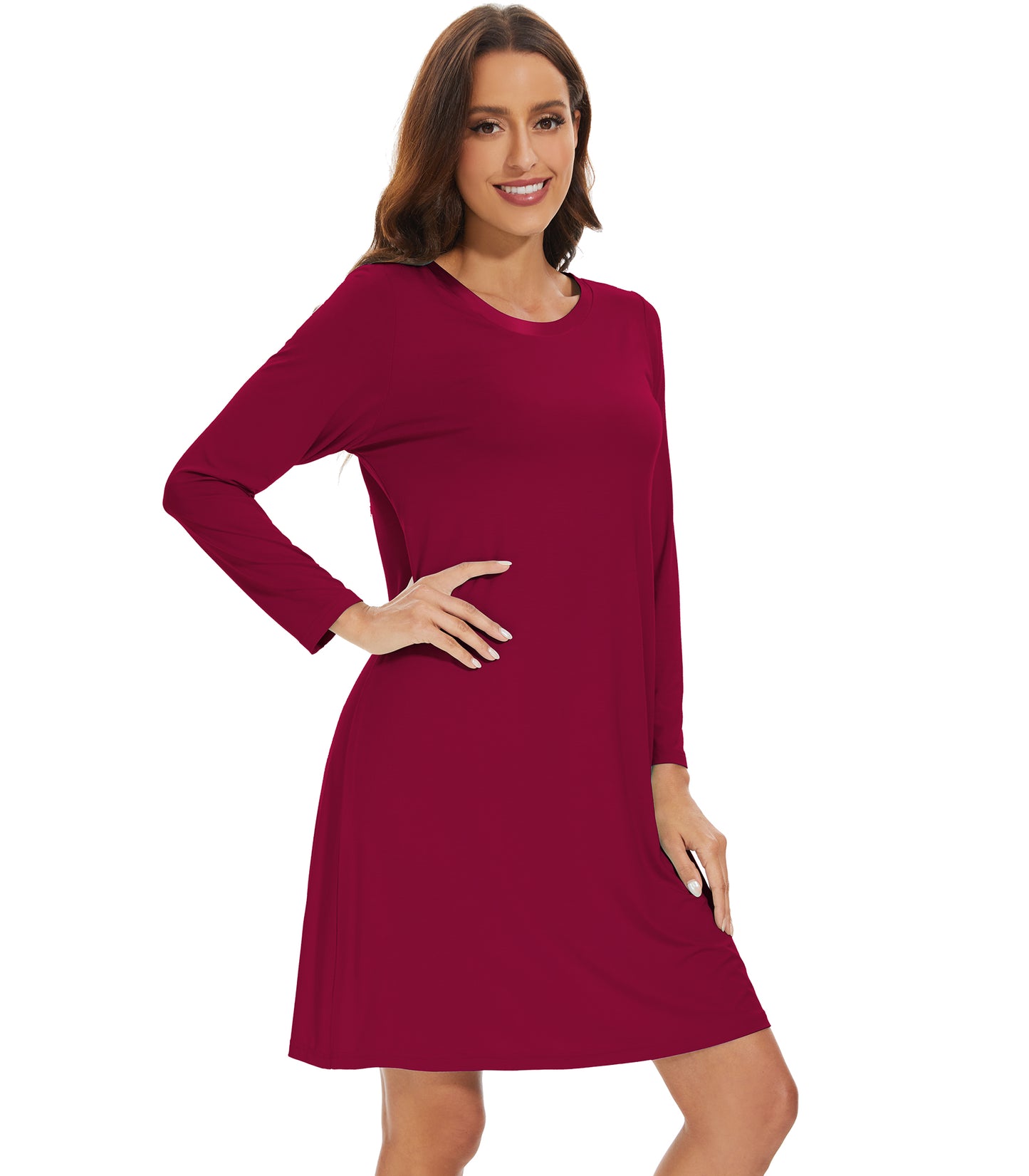WiWi Bamboo Long Sleeve Nightgown