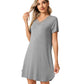 WiWi Bamboo Short Sleeve Nightgowns for Women