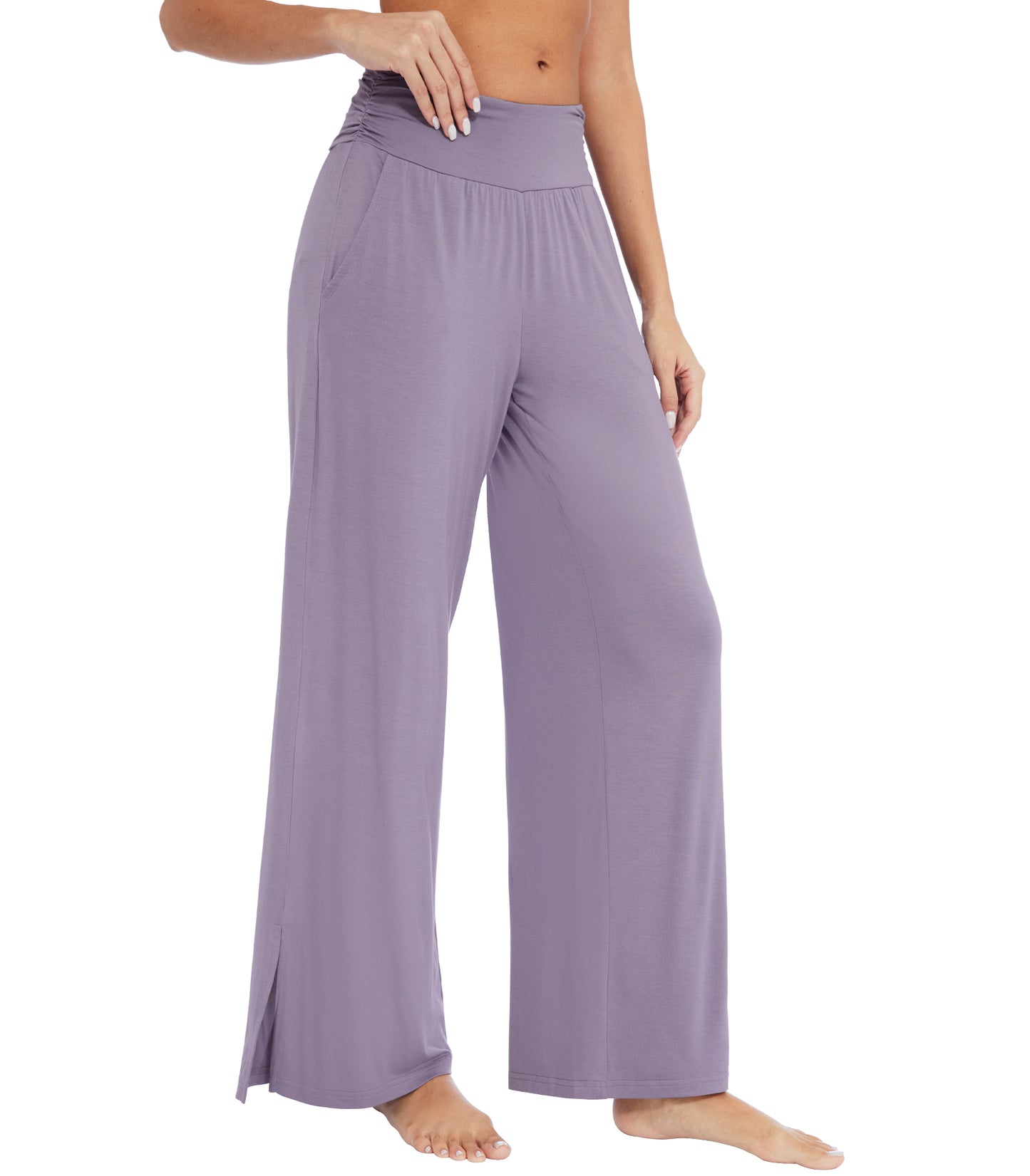 WiWi Women's Bamboo Viscose Wide Leg Lounge Pajama Pants
