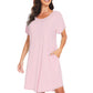 WiWi Womens Bamboo Soft Scoop Neck Nightwear