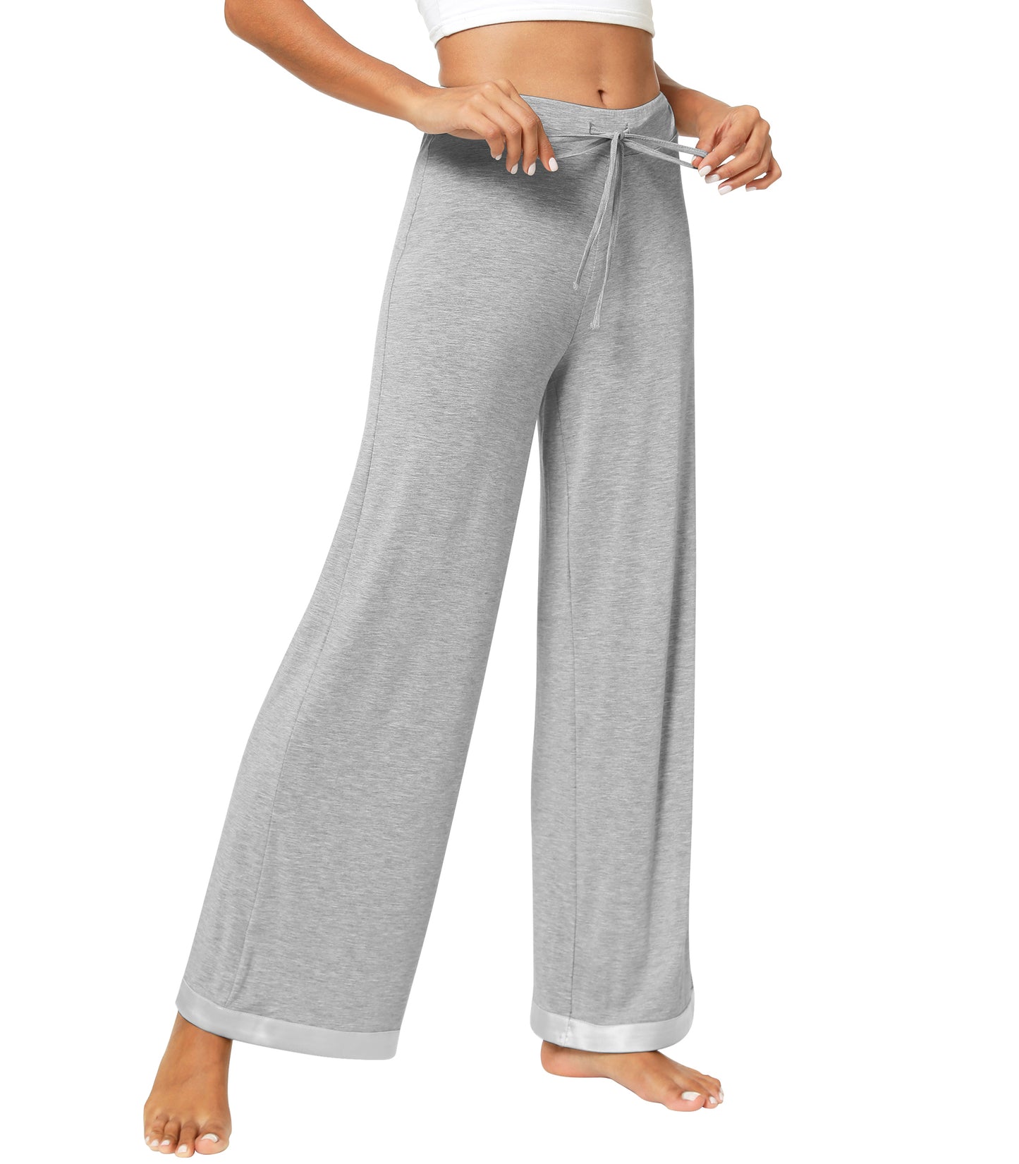 WiWi Women's Bamboo Wide Leg Palazzo Pajama Pants