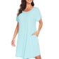 WiWi Womens Bamboo Soft Scoop Neck Nightwear