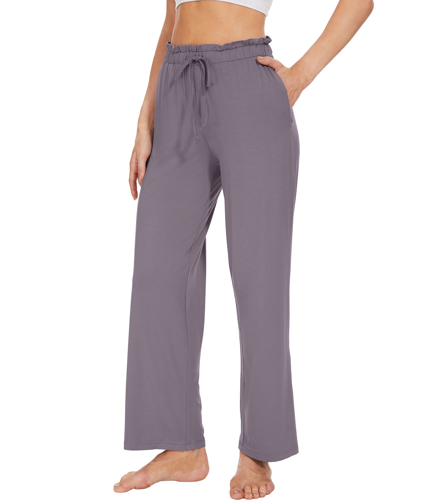WiWi Women's Bamboo Viscose Wide Leg Pajama Pants