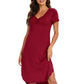 WiWi Bamboo Women Short Sleeve Nightgown