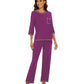 WiWi Women's Bamboo Pajama Sets Soft Loose Comfy Top with Pants