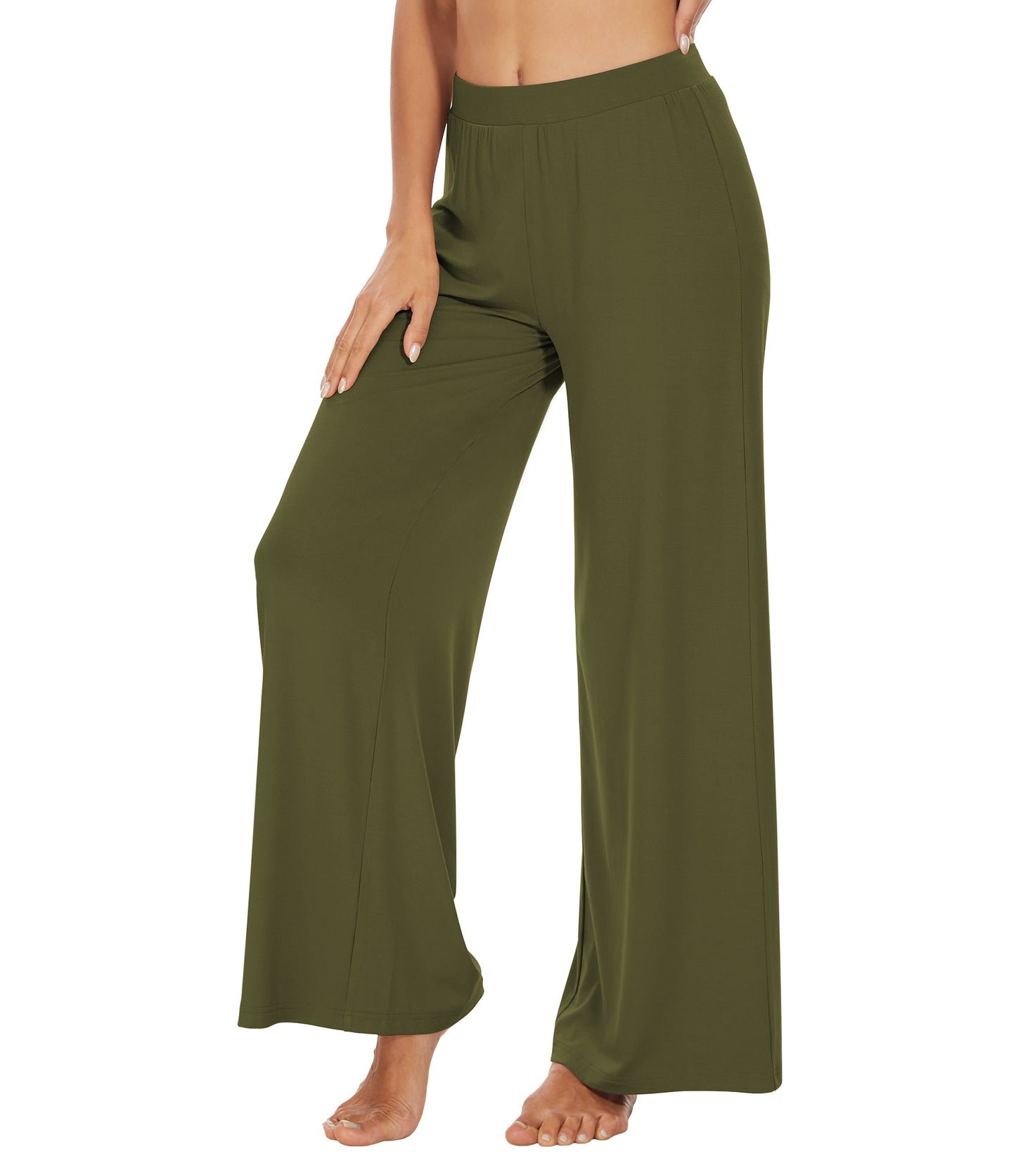 WiWi Women's Bamboo Wide Leg Pants