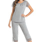 WiWi Soft Bamboo Pajamas Set for Women