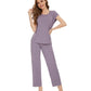 WiWi Womens Bamboo pajamas set with Pockets