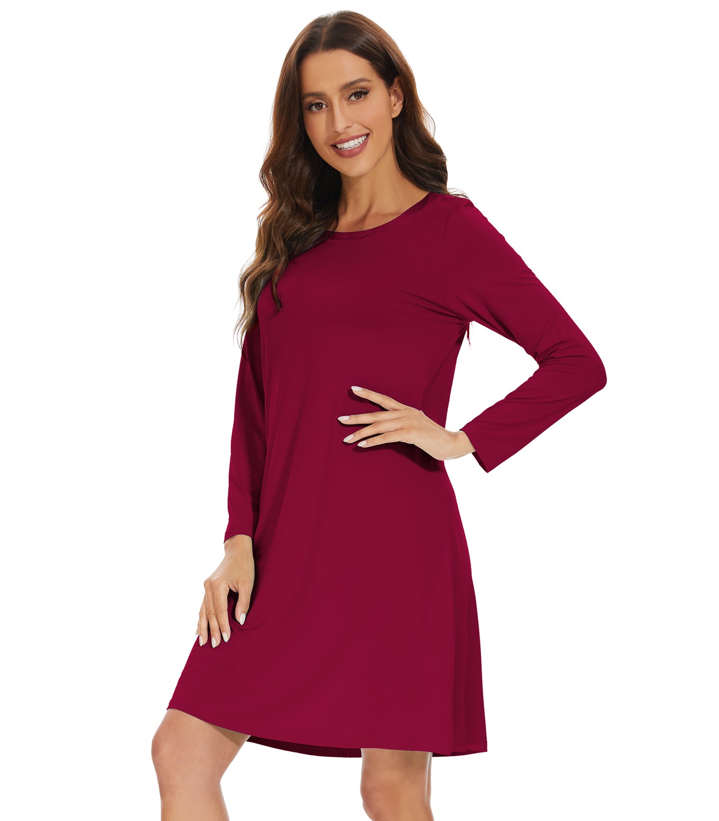 WiWi Bamboo Long Sleeve Nightgown