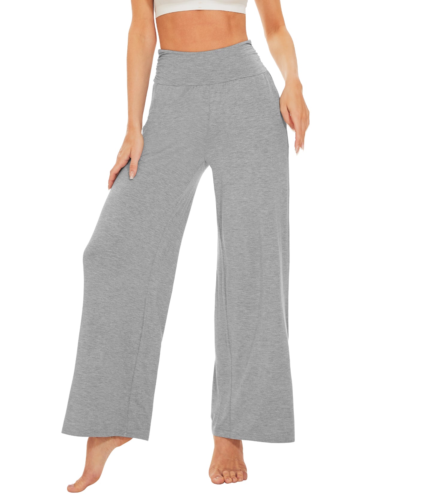 WiWi Women's Bamboo Viscose Wide Leg Lounge Pajama Pants