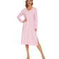 WiWi Bamboo Long Sleeve Nightgown