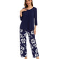 WiWi Women's Bamboo Pajamas Soft 3/4 Sleeve Pajama Sets 2 Pieces Pjs