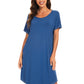 WiWi Womens Bamboo Soft Scoop Neck Nightwear