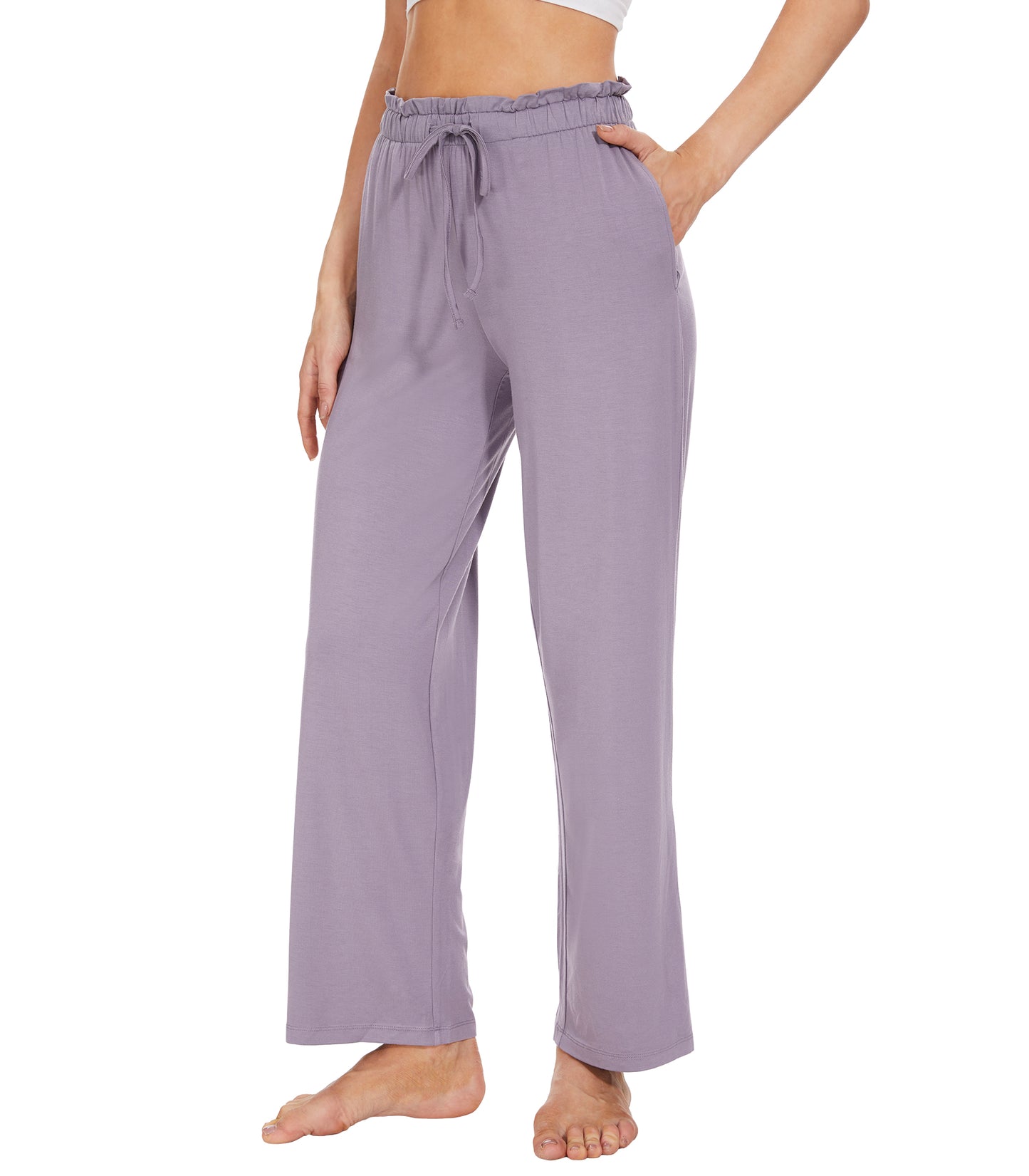 WiWi Women's Bamboo Viscose Wide Leg Pajama Pants
