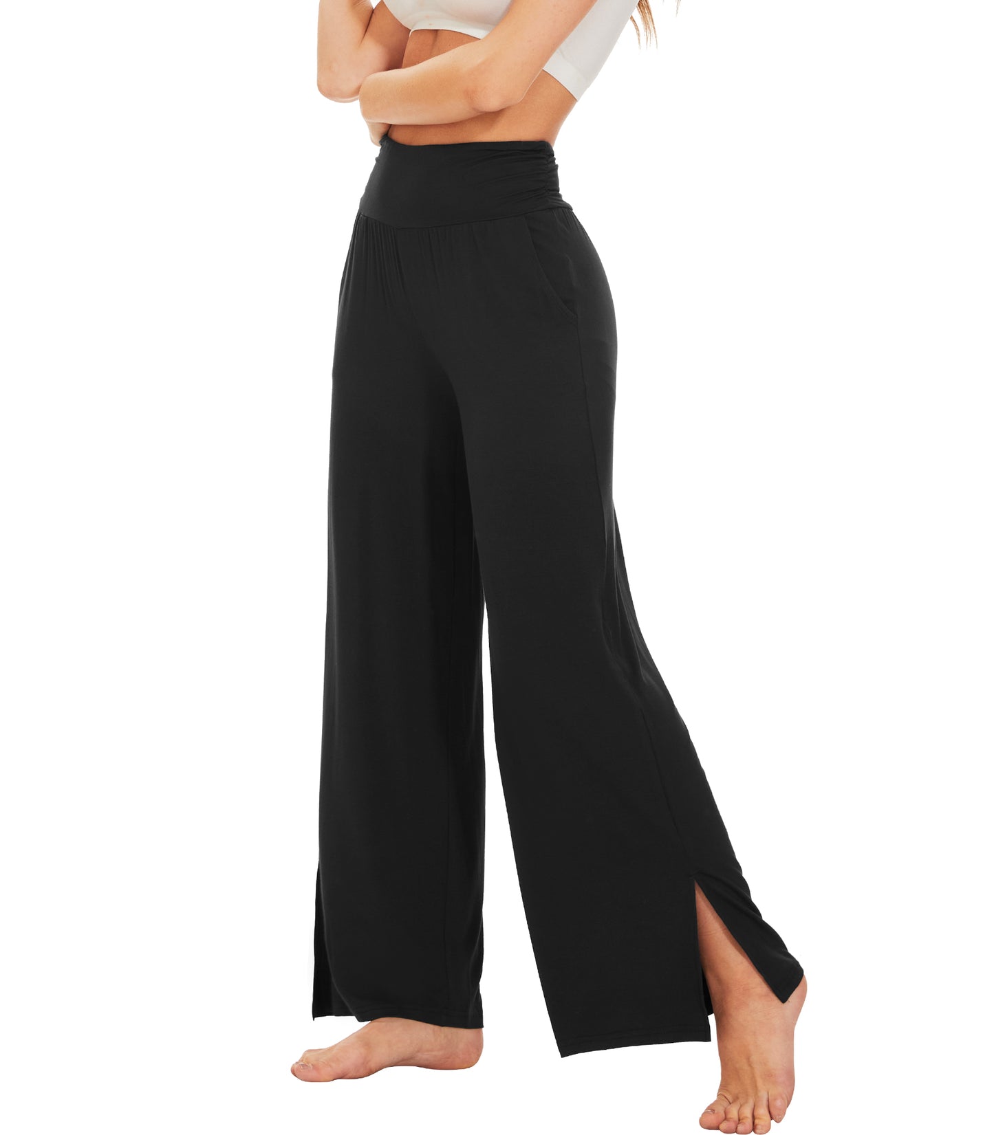 WiWi Women's Bamboo Viscose Wide Leg Lounge Pajama Pants