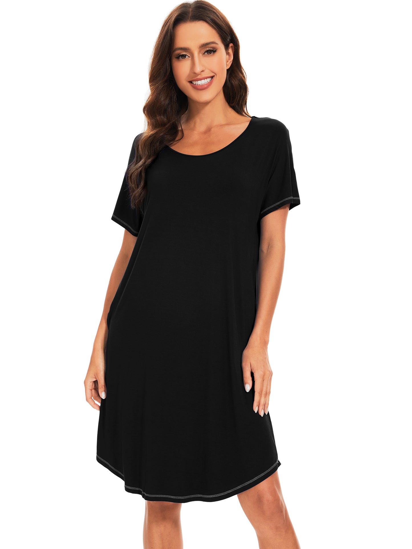 WiWi Womens Bamboo Soft Scoop Neck Nightwear