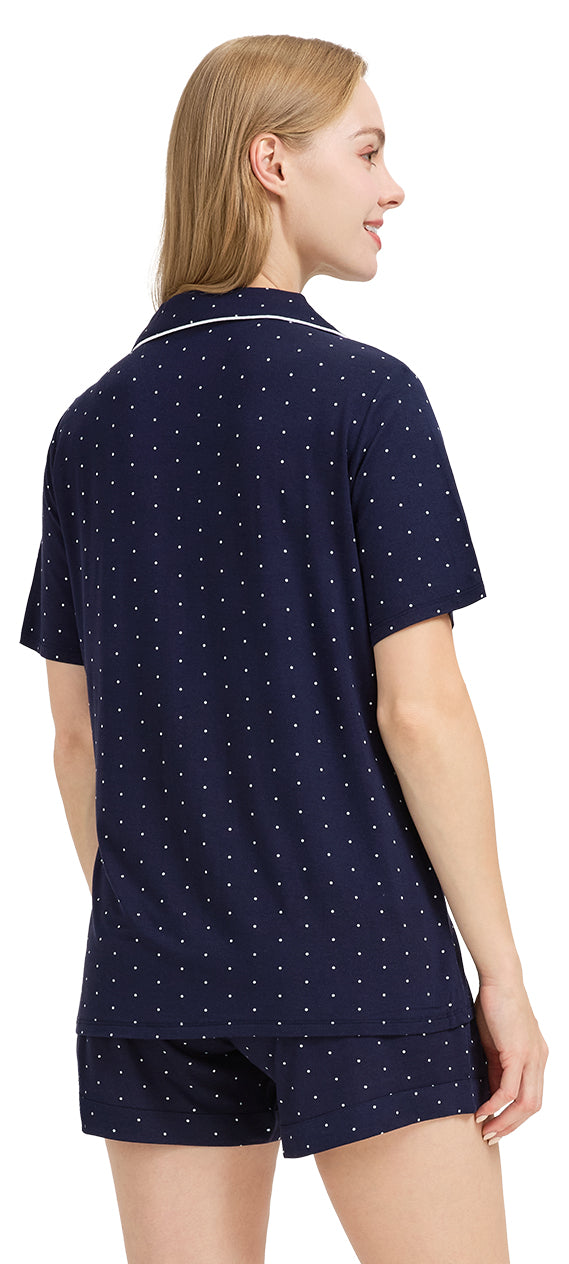 WiWi Bamboo Pajamas Set for Women Shorts Pjs Sleepwear