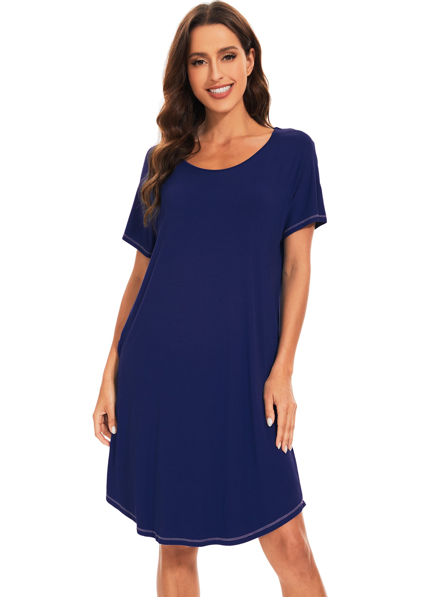 WiWi Womens Bamboo Soft Scoop Neck Nightwear