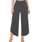 WiWi Women's Bamboo Viscose Wide Leg Capri Pajama Bottoms