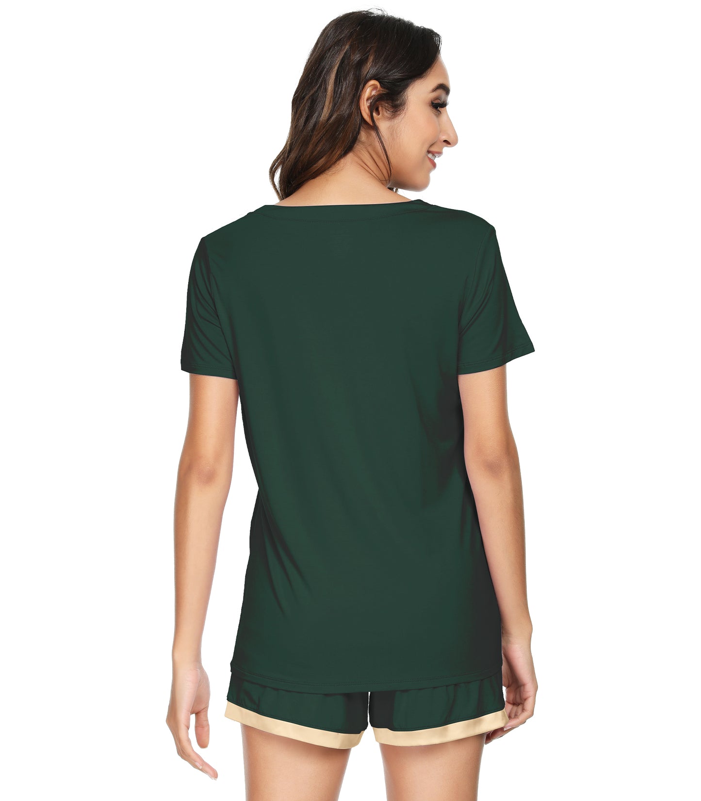 WiWi Bamboo Pajamas Set for Women Short Sets Summer Plus Size