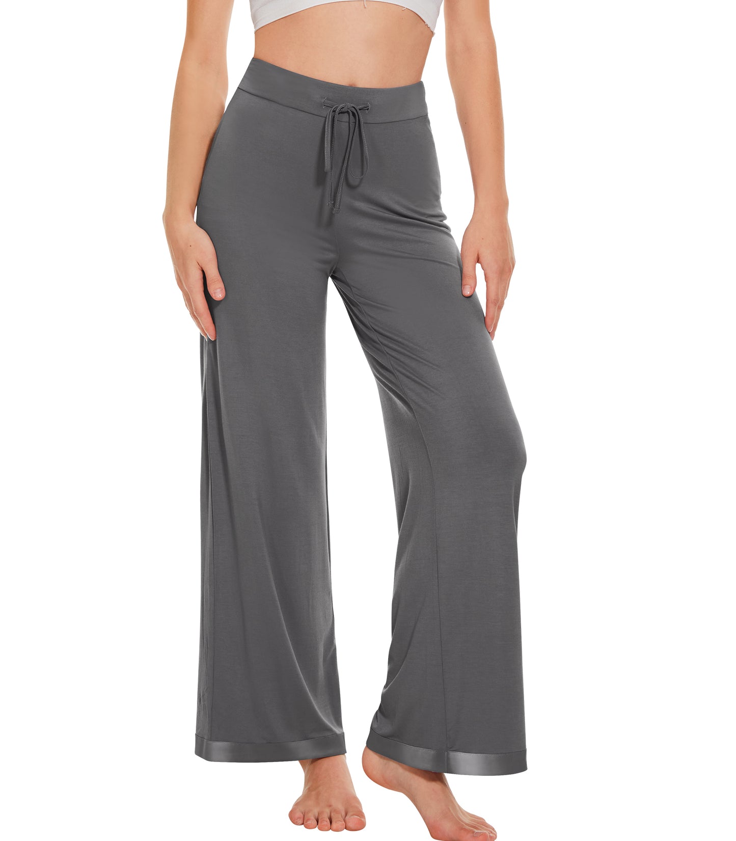 WiWi Women's Bamboo Wide Leg Palazzo Pajama Pants