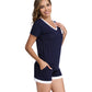 WiWi Bamboo Pajamas Set for Women Short Sets Summer Plus Size