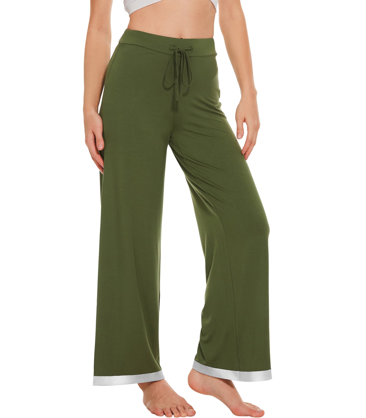 WiWi Women's Bamboo Wide Leg Palazzo Pajama Pants