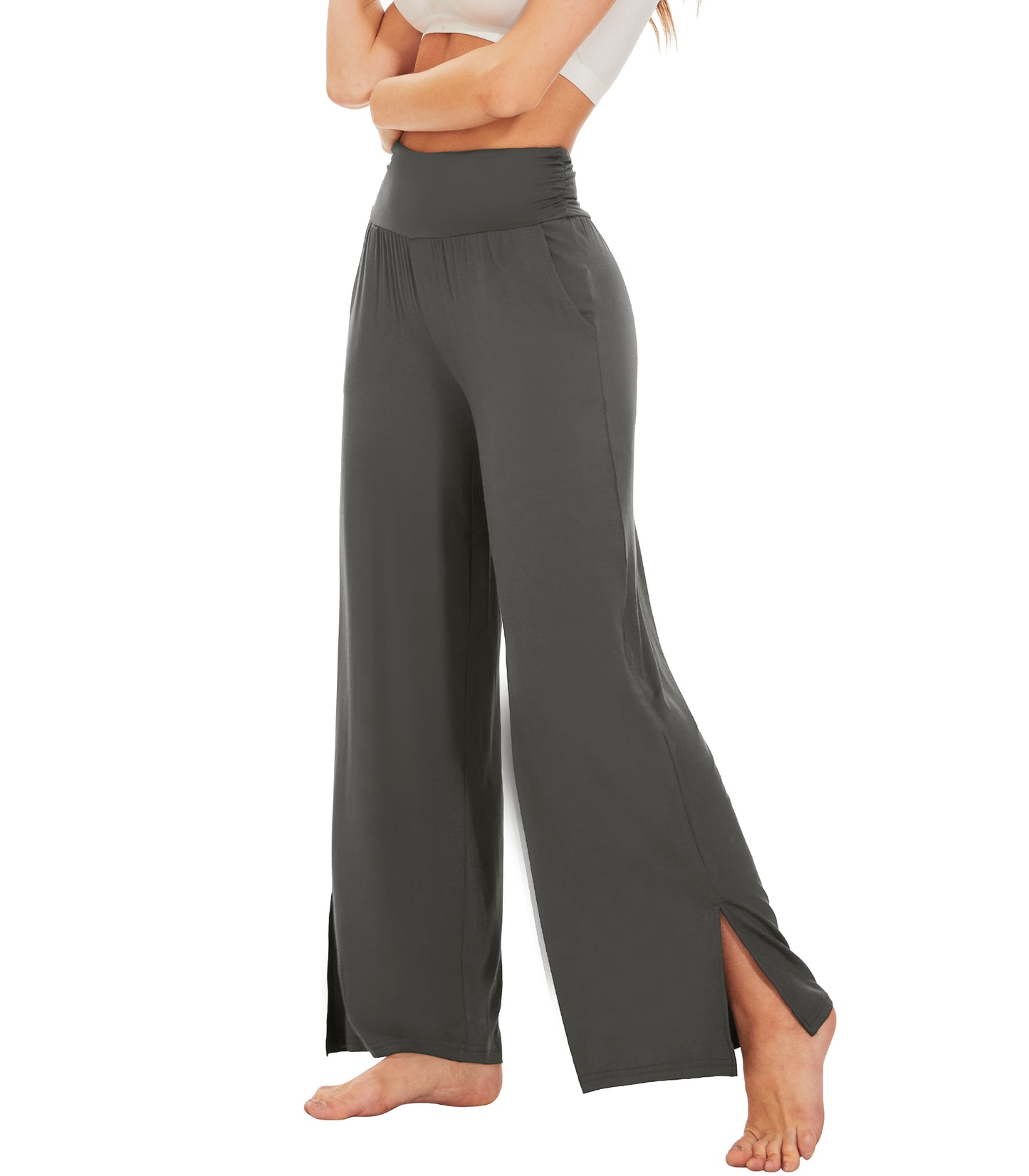 WiWi Women's Bamboo Viscose Wide Leg Lounge Pajama Pants