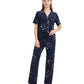 WiWi Womens Pajamas Set Soft Button Down Sleepwear