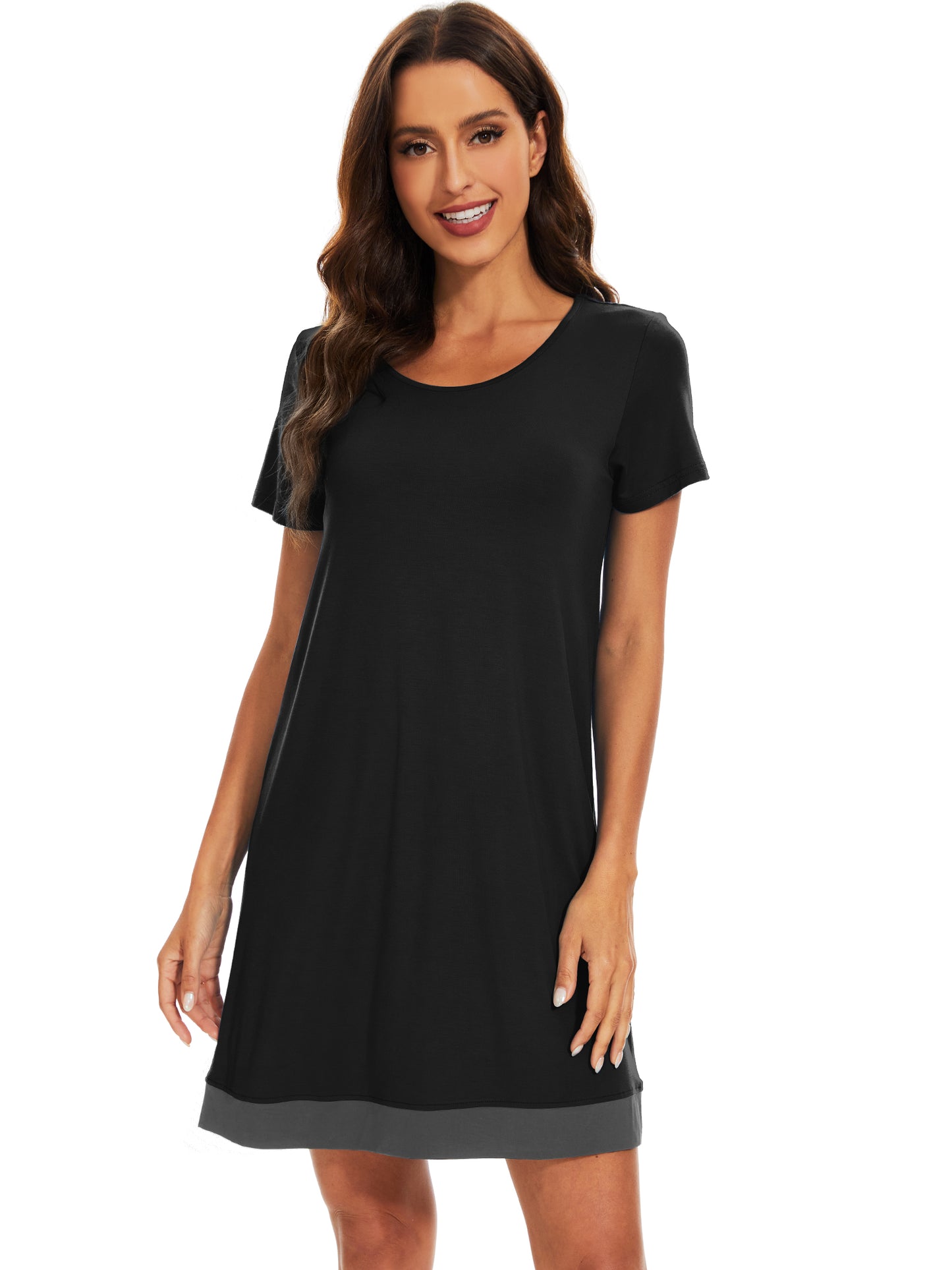 WiWi Bamboo Women's Short Sleeve Nightgown