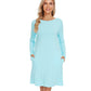 WiWi Bamboo Nightgowns for Women Lightweight Sleepwear Soft Sleep Shirt