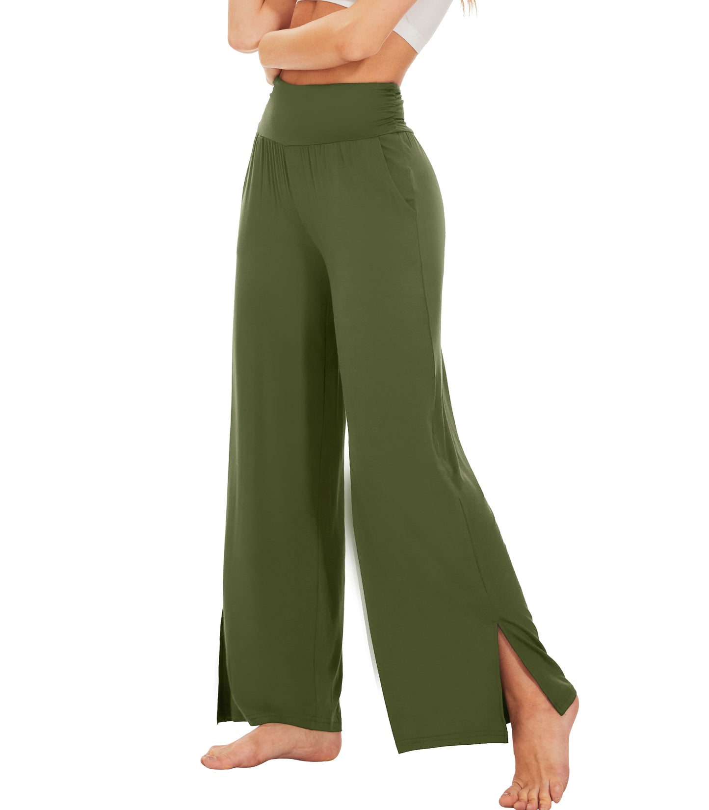 WiWi Women's Bamboo Viscose Wide Leg Lounge Pajama Pants