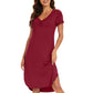 WiWi Bamboo Women Short Sleeve Nightgown