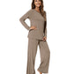 WiWi Women's Bamboo Super Soft Long Sleeve Pajama Set