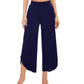 WiWi Women's Bamboo Viscose Wide Leg Capri Pajama Bottoms
